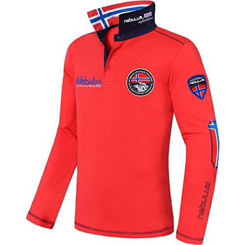 Nebulus Herren Poloshirt BENTY, Polo Kurzarm, Shirt, rot - L von Nebulus