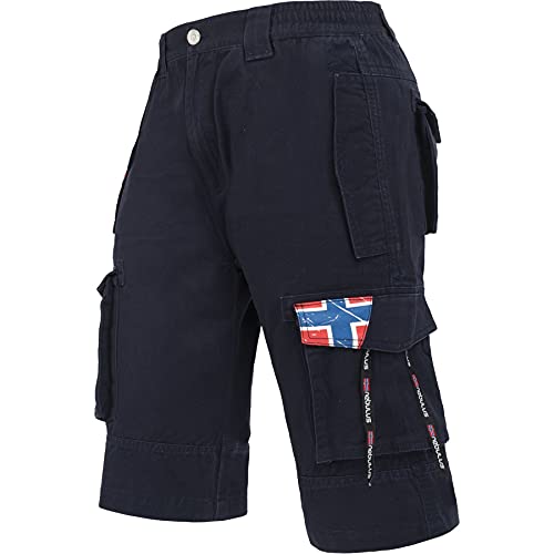 Nebulus Herren Cargo Short BOODY, Sommer Hose, Herren mit 6 Taschen (DE/NL/SE/PL, Alphanumerisch, XL, Regular, Regular, Navy) von Nebulus