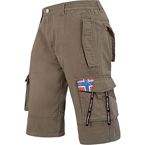 Nebulus Herren Cargo Short BOODY, Sommer Hose, Herren mit 6 Taschen, Olive - M von Nebulus