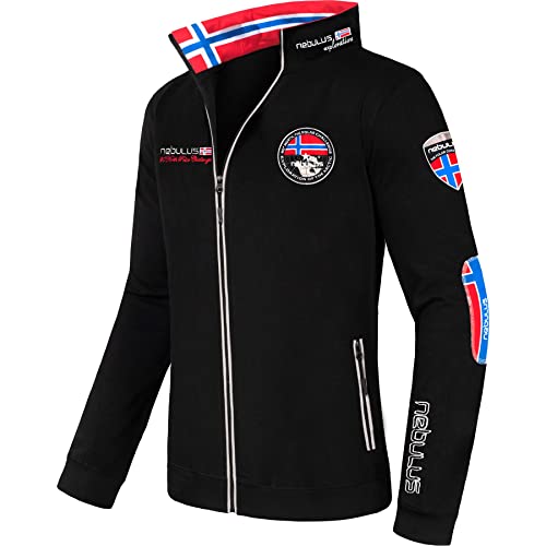 Nebulus Herren Sweatjacke Comeback, Übergangsjacke, lässige Jacke, schwarz - L von Nebulus