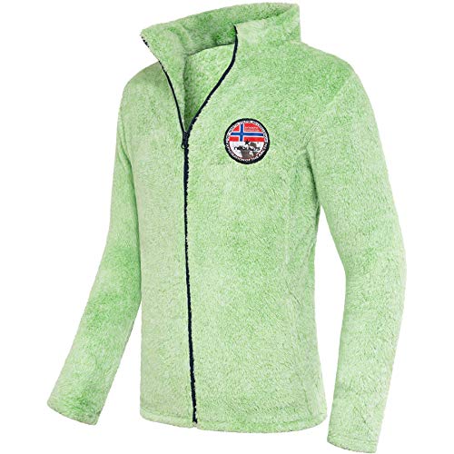 Nebulus Herren Teddyfelljacke FALKO, warme Jacke, gefütterte Jacke, Green Flash - L von Nebulus