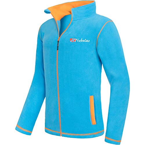 Nebulus Herren Fleecejacke Baltic, warme Fleece Jacke, mit langem Full-Zip Reißverschluss, Malibu - XL von Nebulus