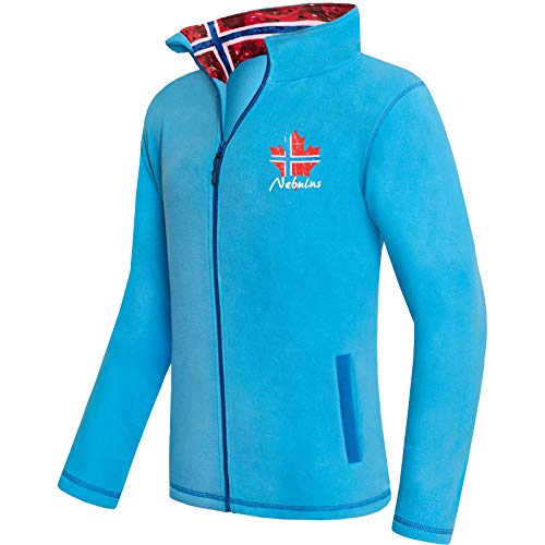 Nebulus Herren Fleecejacke Next, warme Fleece Jacke, mit langem Full-Zip Reißverschluss, Malibu - M von Nebulus