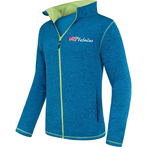 Nebulus Herren Fleecejacke Tanna, warme Fleece Jacke, mit langem Full-Zip Reißverschluss, Malibu-Lime - M von Nebulus