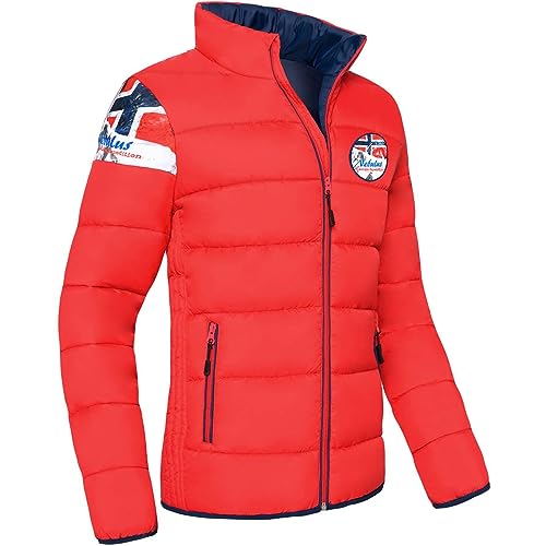 Nebulus Herren Jacke BRAXTON, warme Outdoorjacke, praktische & vielseitige Übergangs- & Winterjacke, rot - XXL von Nebulus