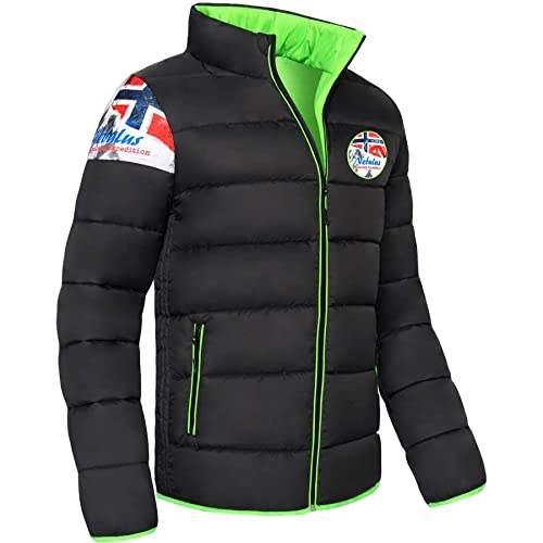 Nebulus Herren Jacke BRAXTON, warme Outdoorjacke, praktische & vielseitige Übergangs- & Winterjacke, schwarz - XXL von Nebulus