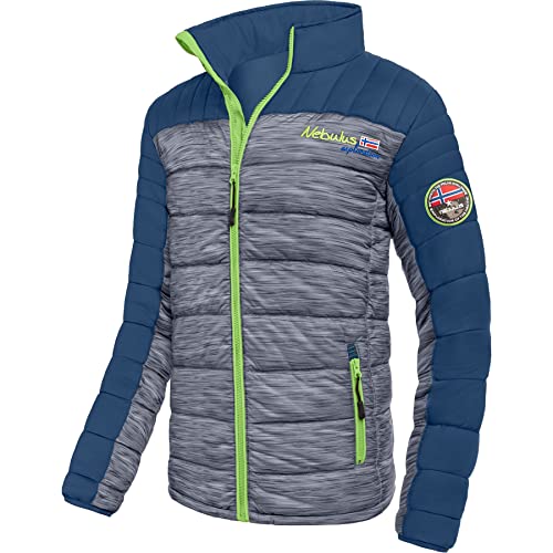 Nebulus Herren Jacke EMOTION, warme Outdoorjacke, praktische & vielseitige Übergangs- & Winterjacke, navy-lime - 3XL von Nebulus