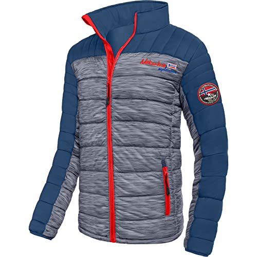 Nebulus Herren Jacke EMOTION, warme Outdoorjacke, praktische & vielseitige Übergangs- & Winterjacke, navy-rot - L von Nebulus