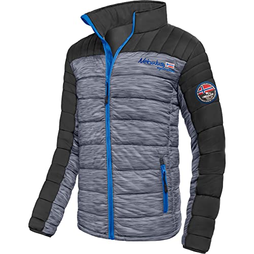 Nebulus Herren Jacke EMOTION, warme Outdoorjacke, praktische & vielseitige Übergangs- & Winterjacke, schwarz-kobalt - L von Nebulus