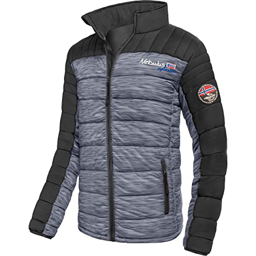 Nebulus Herren Jacke EMOTION, warme Outdoorjacke, praktische & vielseitige Übergangs- & Winterjacke, schwarz-schwar - 3XL von Nebulus