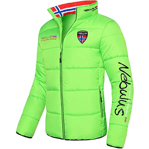 Nebulus Herren Jacke EXODUS, warme Outdoorjacke, praktische & vielseitige Übergangs- & Winterjacke, green_flash-sc - M von Nebulus