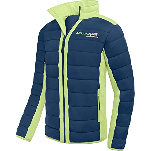 Nebulus Herren Jacke FIGHT, warme Outdoorjacke, praktische & vielseitige Übergangs- & Winterjacke, navy-lime - M von Nebulus