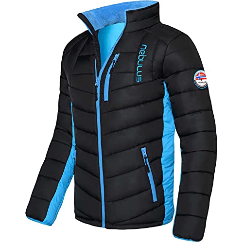 Nebulus Herren Jacke GRAFFITY, warme Outdoorjacke, praktische & vielseitige Übergangs- & Winterjacke, schwarz-malibu - 3XL von Nebulus