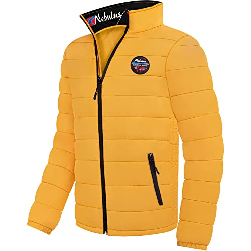 Nebulus Herren Jacke TAMMES, warme Outdoorjacke, praktische & vielseitige Übergangs- & Winterjacke, gelb - XL von Nebulus