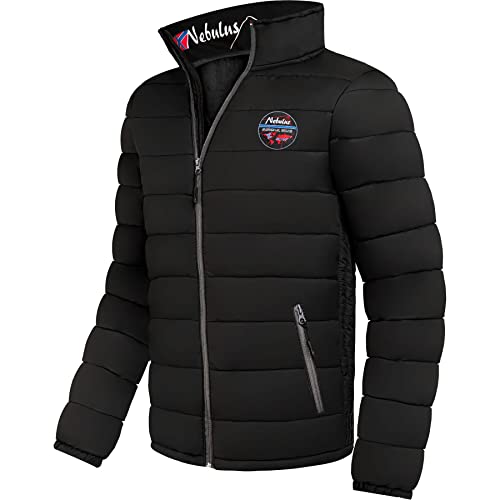 Nebulus Herren Jacke TAMMES, warme Outdoorjacke, praktische & vielseitige Übergangs- & Winterjacke, schwarz - M von Nebulus