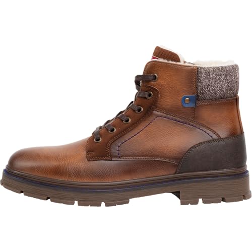 Nebulus Herren Winterstiefel LEVI, warme und praktische Stiefel, Übergangsschuhe, hellbraun-blau - 41 von Nebulus