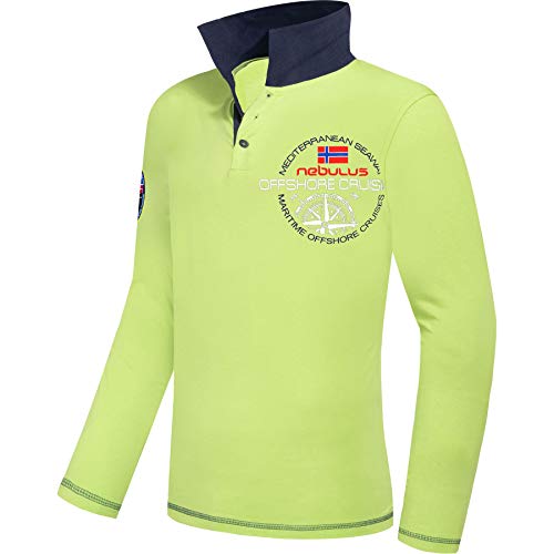 Nebulus Herren Poloshirt Biller, Shirt, Sweatshirt, Polo, Lime - L von Nebulus