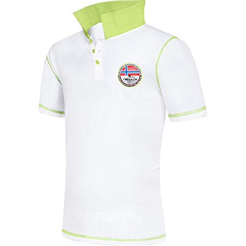 Nebulus Herren Poloshirt Entertain, Shirt, Sweatshirt, Polo, weiß - S von Nebulus