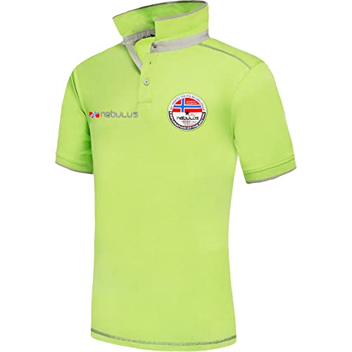 Nebulus Herren Poloshirt ISLA, Shirt, Sweatshirt, Polo, Lime - XL von Nebulus