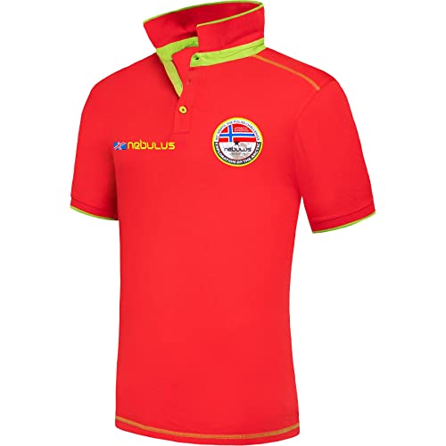 Nebulus Herren Poloshirt ISLA, Shirt, Sweatshirt, Polo, rot - XXL von Nebulus