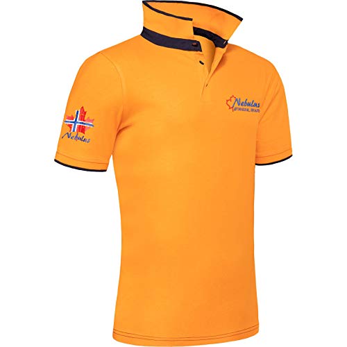 Nebulus Herren Poloshirt JANDER, Shirt, Sweatshirt, Polo, orange - L von Nebulus