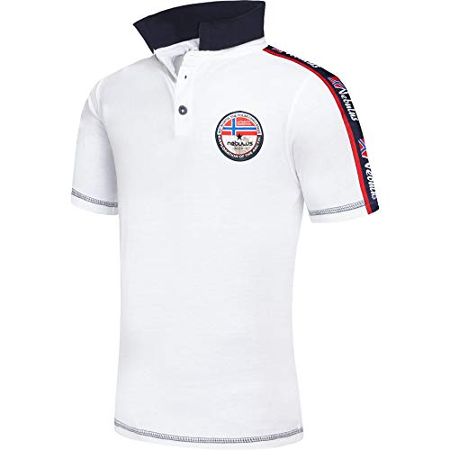 Nebulus Herren Poloshirt NEBI, Shirt, Sweatshirt, Polo, weiß - XL von Nebulus