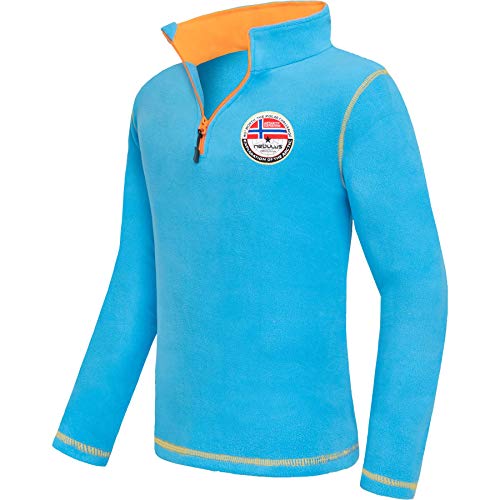 Nebulus Herren Pullover Ramy, Warmer Fleecepullover, Pulli aus Fleece mit Half Zip Reißverschluss, Malibu - S von Nebulus