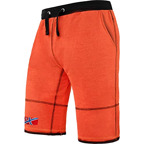 Nebulus Herren Short FLAC, Kurze Hose, Sommerhose, Naranja-schwar - XXL von Nebulus