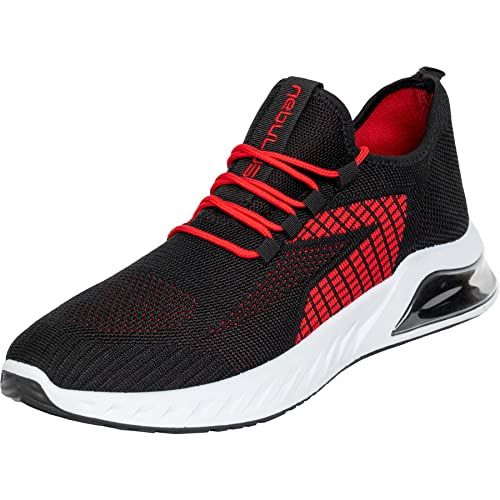 Nebulus Herren Sneaker ROYAL, Schuhe, Sportschuhe, Freizeit, schwarz-rot - 42 von Nebulus