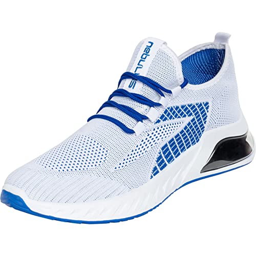 Nebulus Herren Sneaker ROYAL, Schuhe, Sportschuhe, Freizeit, weiß-blau, Größe 43 von Nebulus