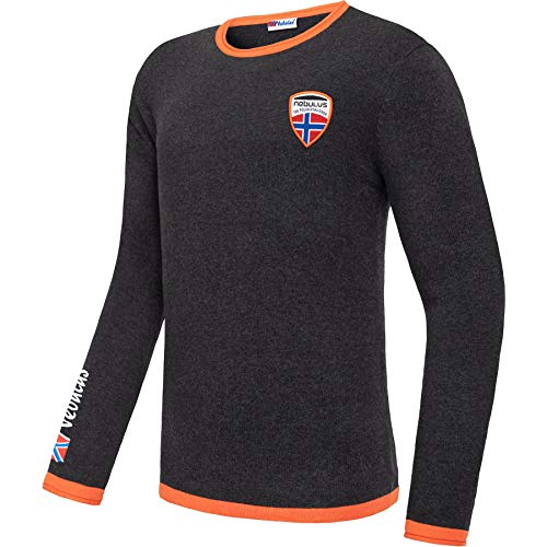 Nebulus Herren Strickpullover CEM, lässiger Pullover, vielseitig, schwarz-orange - 3XL von Nebulus