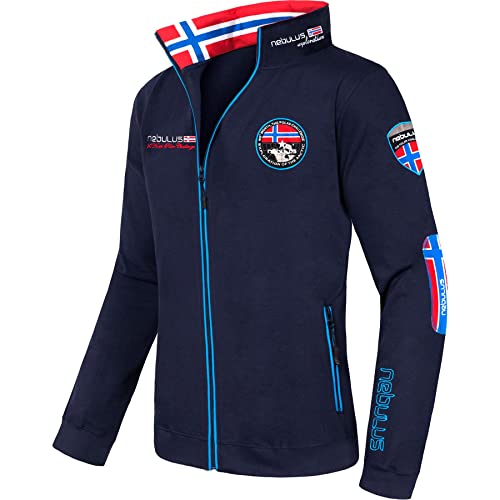 Nebulus Herren Sweatjacke Comeback, Übergangsjacke, lässige Jacke, Navy - 3XL von Nebulus