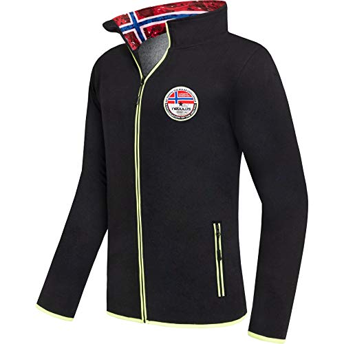 Nebulus Herren Sweatjacke County, Übergangsjacke, Freizeitjacke, schwarz - L von Nebulus