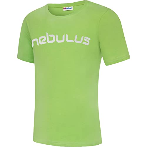 Nebulus Herren T-Shirt LEOS, Shirt, T-Shirt, Rundhals-Ausschnitt, Lime-grau - M von Nebulus