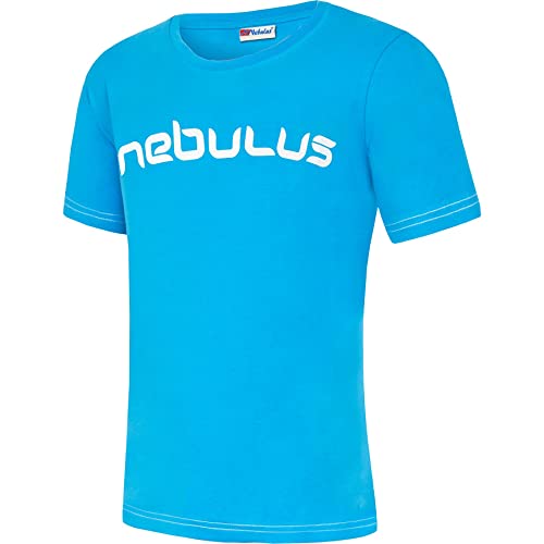 Nebulus Herren T-Shirt LEOS, Shirt, T-Shirt, Rundhals-Ausschnitt, SkyBlue-weiß - XL von Nebulus