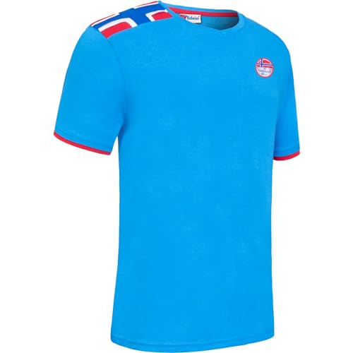Nebulus Herren T-Shirt Norry, Shirt, T-Shirt, V-Ausschnitt (DE/NL/SE/PL, Alphanumerisch, L, Regular, Regular, Malibu-rot) von Nebulus