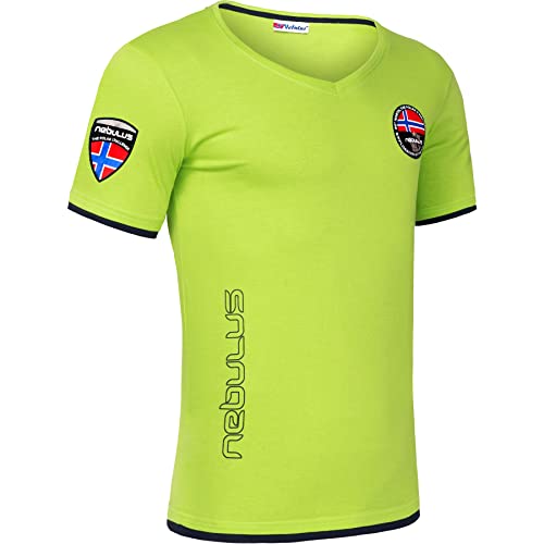 Nebulus Herren T-Shirt Powers, Shirt, T-Shirt, V-Ausschnitt, Lime-Navy - XXL Nebulus Herren T-Shirt Powers, Shirt, T-Shirt, V-Ausschnitt, Lime-Navy - XXL von Nebulus