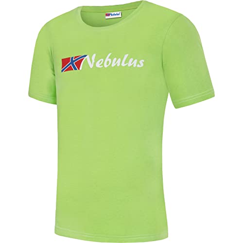 Nebulus Herren T-Shirt React, Shirt, T-Shirt, Rundhals-Ausschnitt, Lime-weiß - L von Nebulus