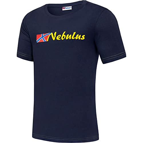 Nebulus Herren T-Shirt React, Shirt, T-Shirt, Rundhals-Ausschnitt, Navy-gelb - L von Nebulus