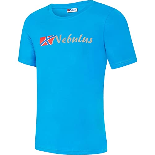 Nebulus Herren T-Shirt React, Shirt, T-Shirt, Rundhals-Ausschnitt, SkyBlue-grau - M von Nebulus