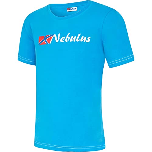 Nebulus Herren T-Shirt React, Shirt, T-Shirt, Rundhals-Ausschnitt, SkyBlue-weiß - XL von Nebulus