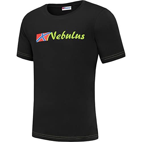 Nebulus Herren T-Shirt React, Shirt, T-Shirt, Rundhals-Ausschnitt, schwarz-Lime - L von Nebulus