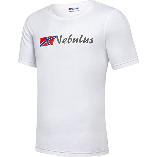 Nebulus Herren T-Shirt React, Shirt, T-Shirt, Rundhals-Ausschnitt, weiß-grau - L von Nebulus