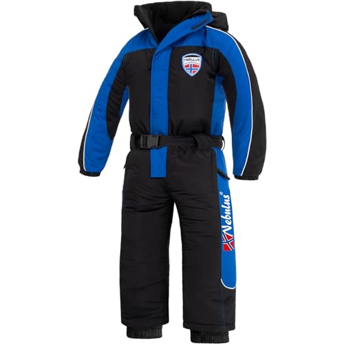 Nebulus Kinder Skioverall RELAX, Winteranzug, Kinder-Skianzug, schwarz, Größe 116 von Nebulus