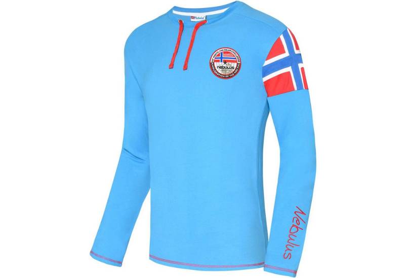 Nebulus Langarmshirt FRERK, P4693 - Herren, malibu-rot, XL von Nebulus