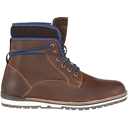 Nebulus Leder-Winterstiefel Lederstiefel Ranger Merinowolle-Futter, Handmade von Nebulus