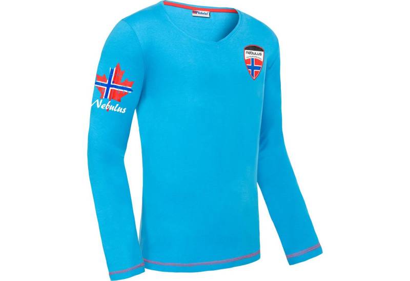 Nebulus Langarmshirt COSMO, P5377 - Herren, malibublau, XXL von Nebulus