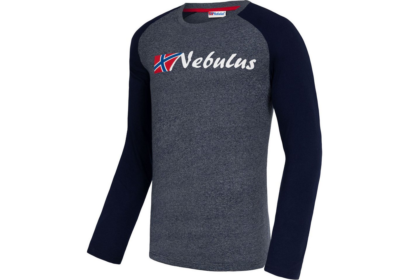Nebulus Longsleeve CUP, P5091 - Herren, navy meliert, M von Nebulus