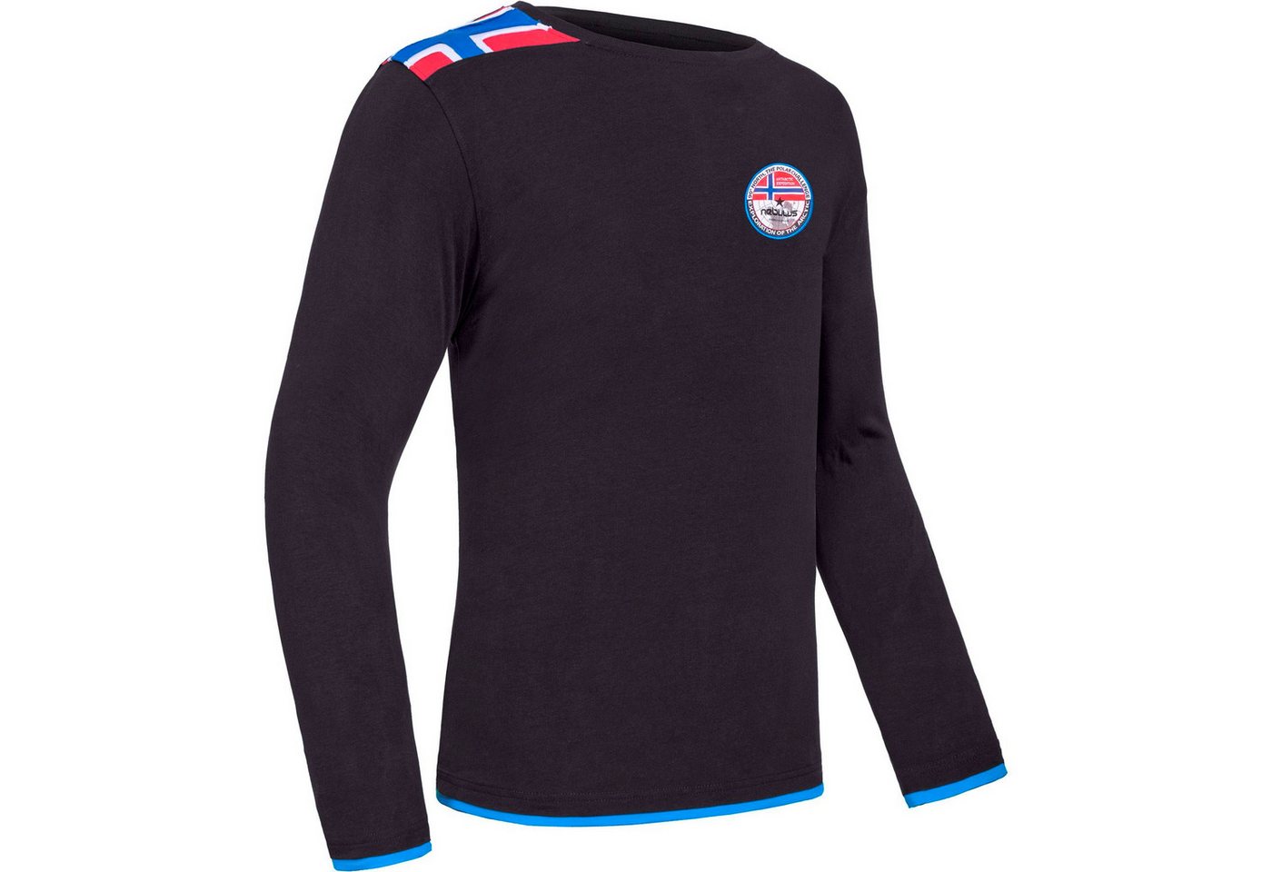Nebulus Longsleeve FREEKY, P6681 - Herren, schwarz-kobalt, XXL von Nebulus