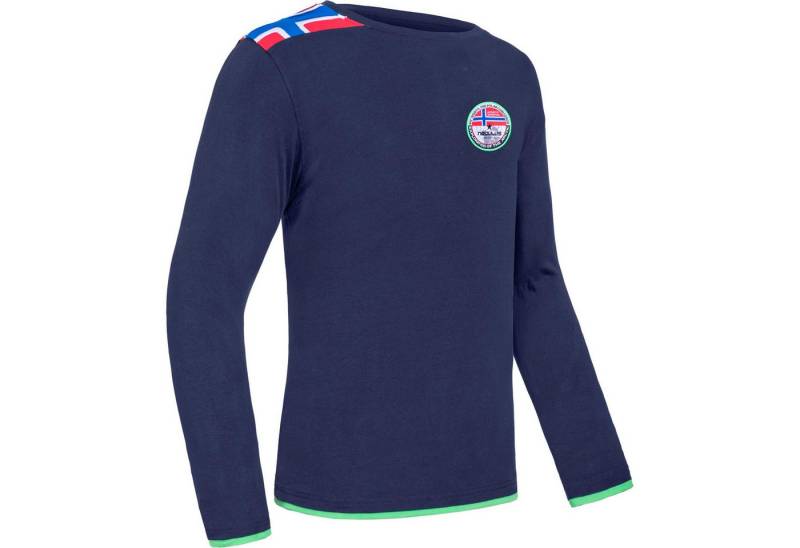 Nebulus Longsleeve FREEKY, P6682 - Herren, navy-lime, L von Nebulus